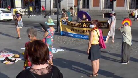 Concentraci&oacute;n en Madrid contra la violencia machista