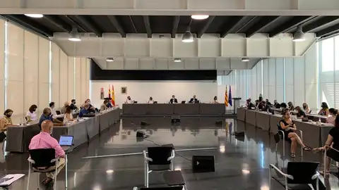 Pleno municipal de julio de 2020 en el centro de congresos de Elche. Pleno municipal de julio de 2020 en el centro de congresos de Elche.