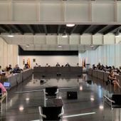 Pleno municipal de julio de 2020 en el centro de congresos de Elche.