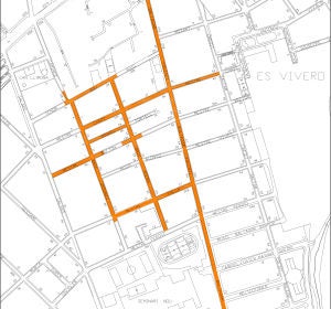 Plano de la renovación de ocho calles en El Vivero Plano de la renovación de ocho calles en El Vivero