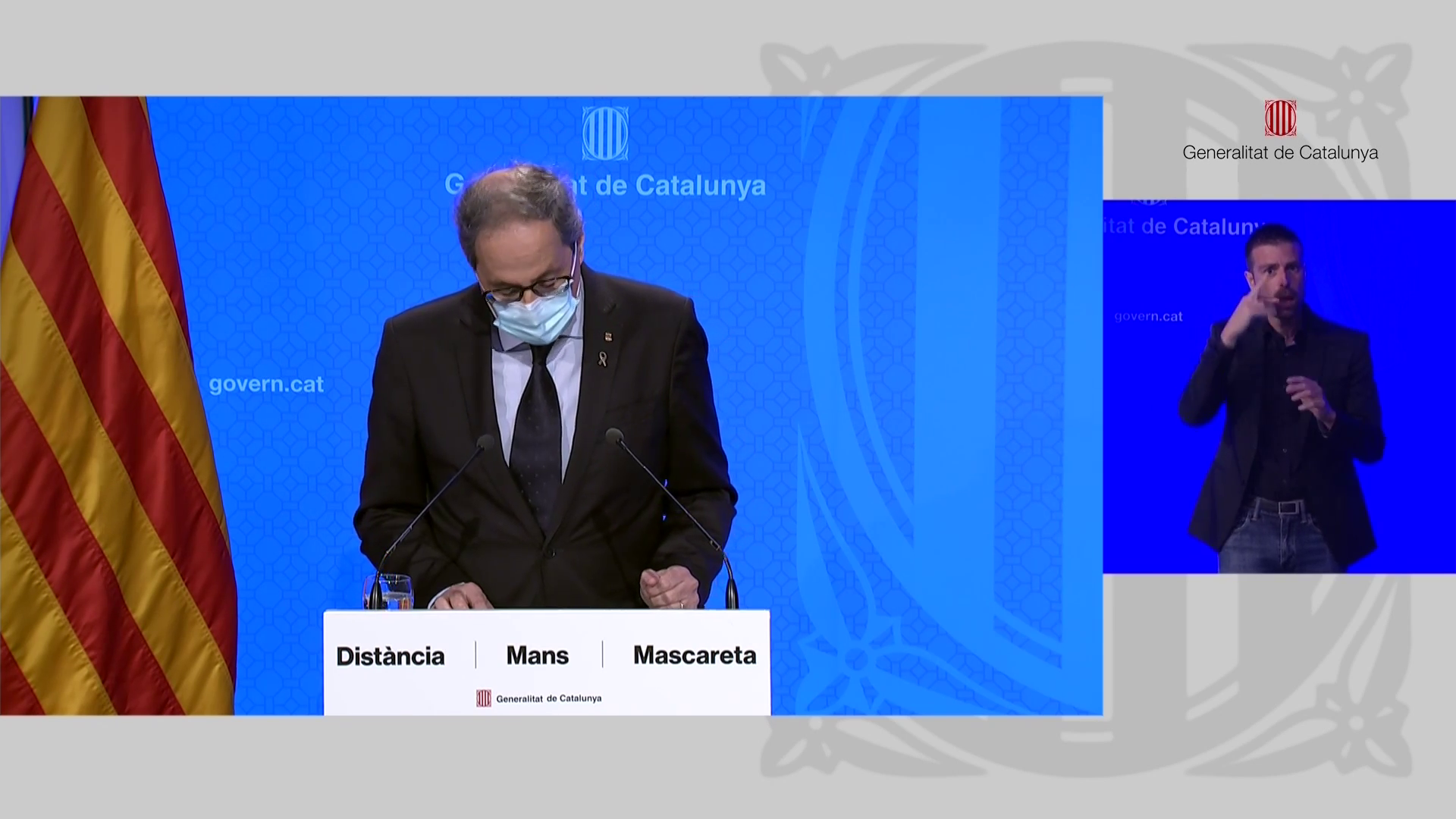 Torra asegura que si no bajan los contagios en 10 días endurecerá las restricciones Torra asegura que si no bajan los contagios en 10 días endurecerá las restricciones