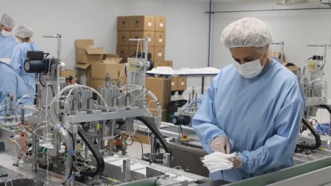 Empresa de mascarillas &lsquo;Prosafe Plus&rsquo; del parque empresarial de Elche,
