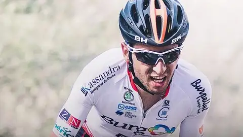 Óscar Cabedo, ciclista del BH Burgos. Óscar Cabedo, ciclista del BH Burgos.