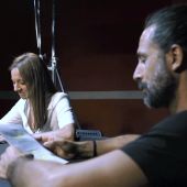 Michelle Jenner y Hugo Silva en el nuevo rodaje de 'Los hombres de Paco'