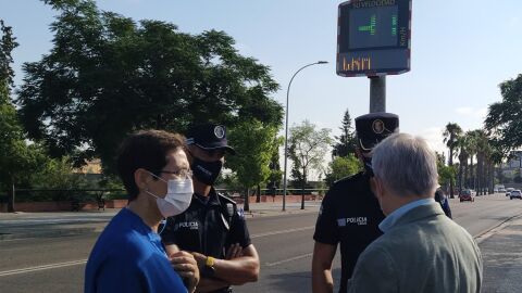 Instalaci&oacute;n del primer radar pedag&oacute;gico en Entrepuentes
