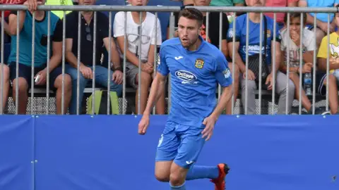 Iribas, jugador del Fuenlabrada. Iribas, jugador del Fuenlabrada.