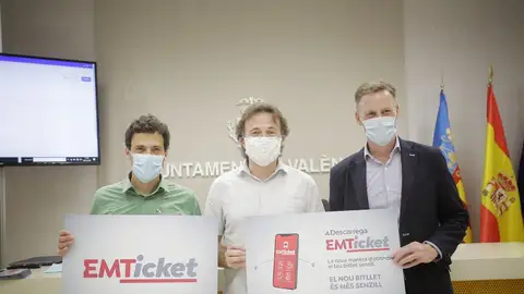 Momento de la presentación de la APP app emt