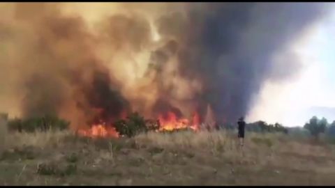 Avanza sin control un incendio en Ourense que ya ha calcinado 300 hect&aacute;reas