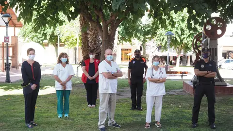 Protagonistas de la campaña 'Petrer Unidos contra los rebrotes'. UNA VEINTENA DE ASOCIACIONES Y COLECTIVOS FORMAN PARTE