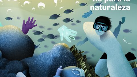 Campa&ntilde;a 'La mascarilla es para ti, no para la naturaleza'