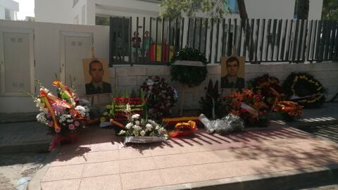 Homenaje a los guardiaciviles asesinados por ETA en Palmanova.