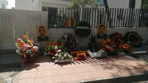 Homenaje a los guardiaciviles asesinados por ETA en Palmanova. Homenaje a los guardiaciviles asesinados por ETA en Palmanova.