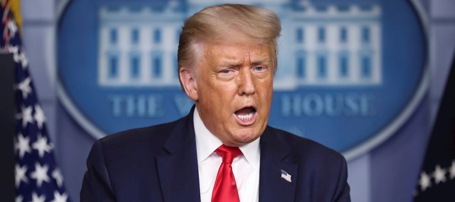 Imagen de Trump en una imagen de archivo Imagen de Trump en una imagen de archivo