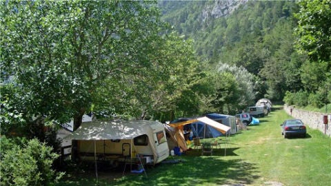 Una de la zona de camping en Arag&oacute;n