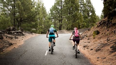 Bicis entre pinares, La Palma