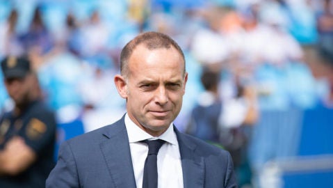 El presidente del Zaragoza, Christian Lapetra. 