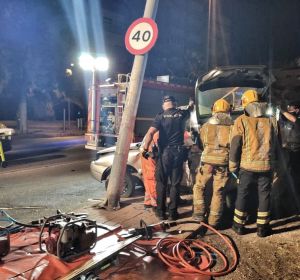 Accidente de circulación en Elda. Accidente de circulación en Elda.