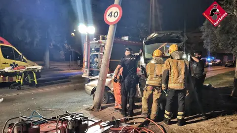 Accidente de circulación en Elda. Accidente de circulación en Elda.