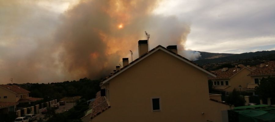 Imagen del incendio de Robledo de Chavela Imagen del incendio de Robledo de Chavela