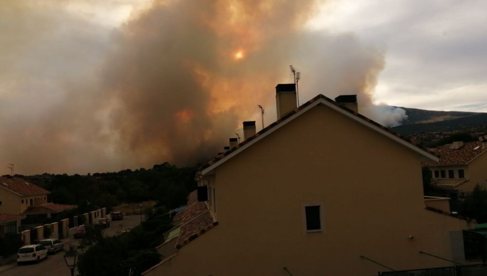 Imagen del incendio de Robledo de Chavela
