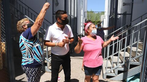 Instantes de la visita