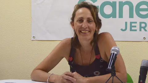 Ángeles -Kika- González, en rueda de prensa Ángeles -Kika- González, en rueda de prensa