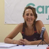 Ángeles -Kika- González, en rueda de prensa Ángeles -Kika- González, en rueda de prensa