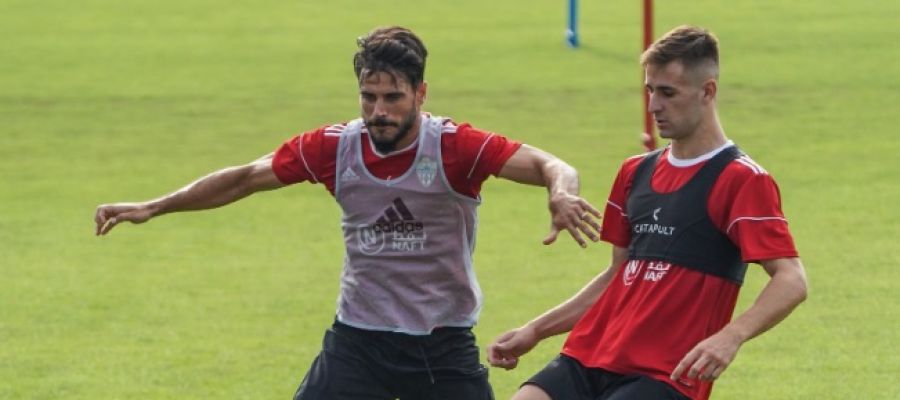 Futbolistas del Almería entrenando Futbolistas del Almería entrenando