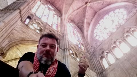 Fran Contreras en la Catedral de Le&oacute;n