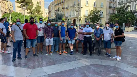 Ganaderos de Castellón en la protesta de Valencia. Ganaderos de Castellón en la protesta de Valencia.