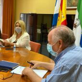 Alcaldesa y Sebastian Peña, presidente de Solidaridad