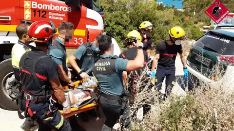 Rescate en Playa de la Fossa Rescate en Playa de la Fossa