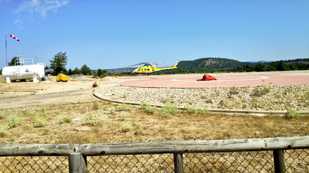 Localizan en buen estado el helicóptero robado en la base contra incendios forestales de Cuenca Localizan en buen estado el helicóptero robado en la base contra incendios forestales de Cuenca