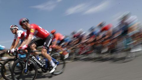 Ciclistas en grupo