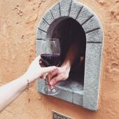 Una 'ventana del vino' en la ciudad de Florencia