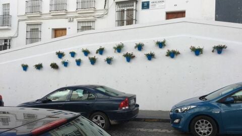 Maceteros de flores en Arcos
