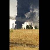 Incendio en la planta de Repsol de Puertollano