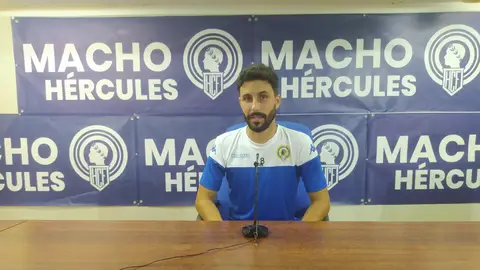 Diego Benito, jugador del Hércules. Diego Benito, jugador del Hércules.