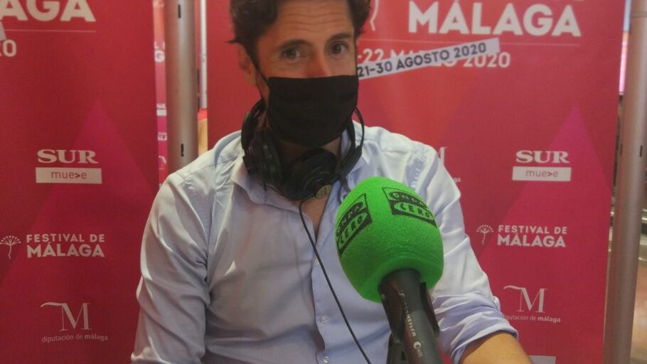 El actor Juan Diego Botto, durante su entrevista con Onda Cero en el Festival de M&aacute;laga