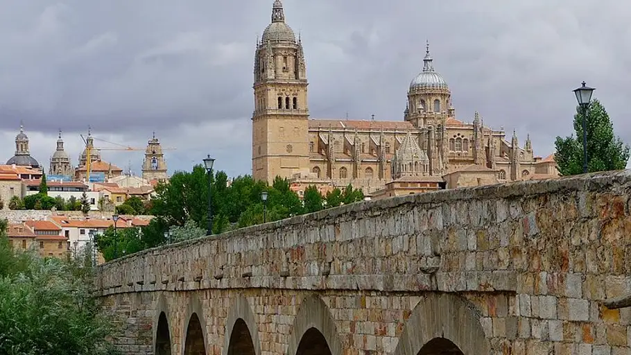 Catedral de Salamanca desde el Puente Romano Catedral de Salamanca desde el Puente Romano