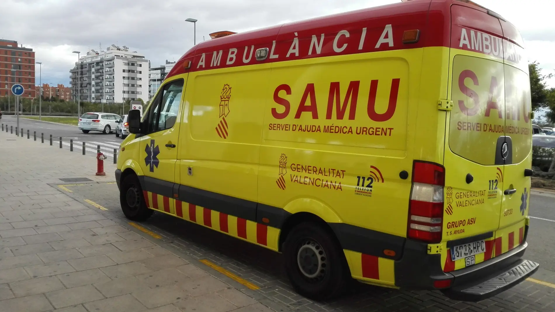 Ambulancia del SAMU.