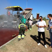 Inicio de la repavimentación del perímetro Inicio de la repavimentación del perímetro