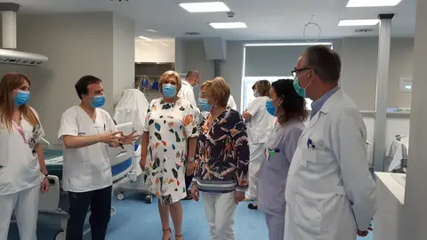 Ana Barceló en el Hospital General Ana Barceló en el Hospital General