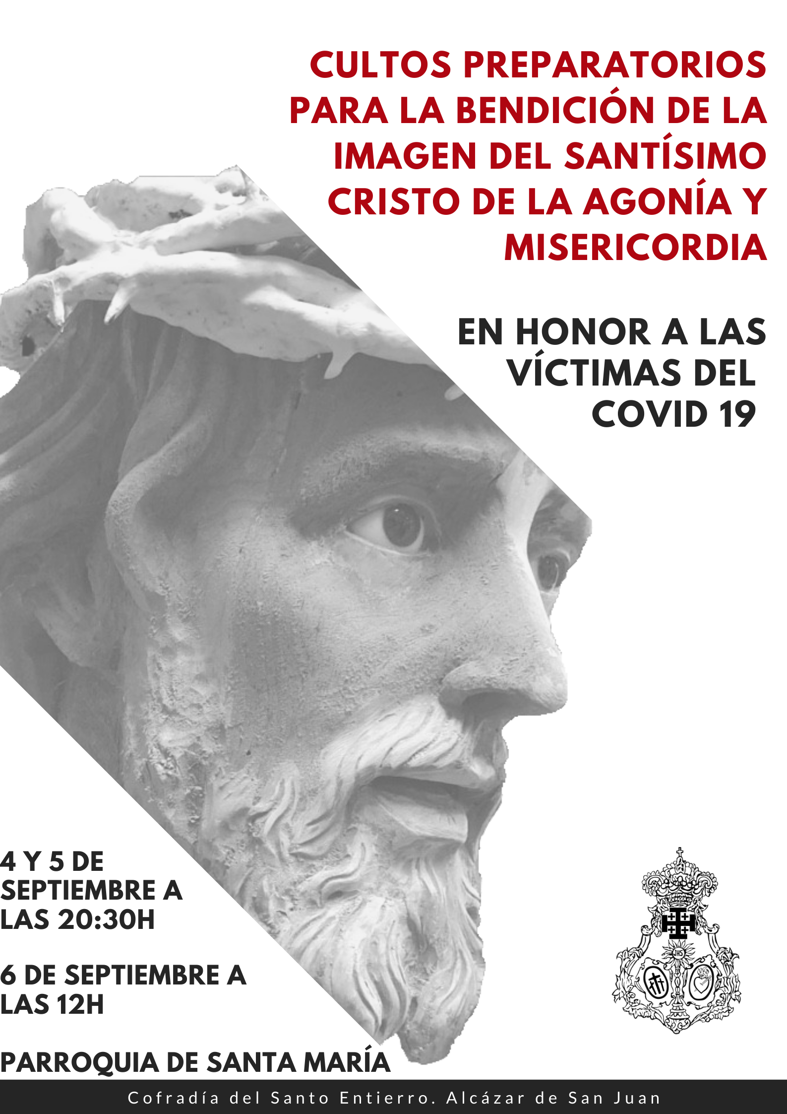 Una imagen del Viernes Santo alcazareño recordará a las víctimas de la COVID-19 Una imagen del Viernes Santo alcazareño recordará a las víctimas de la COVID-19
