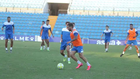 Borja Martínez, durante un entrenamiento. Borja Martínez, durante un entrenamiento.