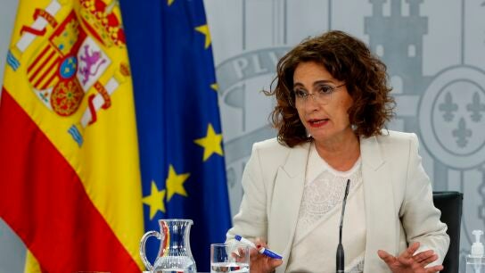 María Jesús Montero durante la rueda de prensa posterior al Consejo de Ministros