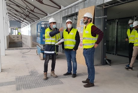 Comienzan las obras de urbanización en la explanada de la Estación de Canfranc Comienzan las obras de urbanización en la explanada de la Estación de Canfranc