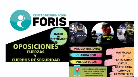 Centro de Formación Foris Preparación de oposiciones a fuerzas y cuerpos de seguridad en Centro de Formación Foris