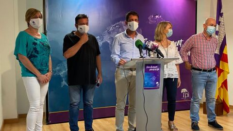 El presidente de Proposta per les Illes, Antoni Amengual, en una rueda de prensa