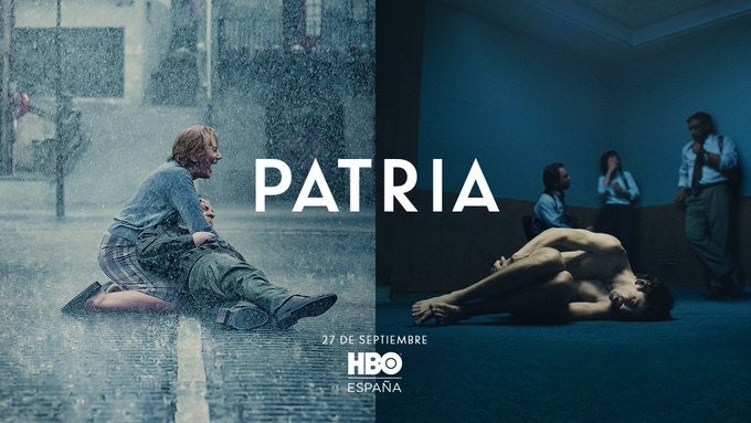 Polémica por el cartel de la serie 'Patria' en HBO por equiparar a una víctima de ETA y a un etarra Polémica por el cartel de la serie 'Patria' en HBO por equiparar a una víctima de ETA y a un etarra